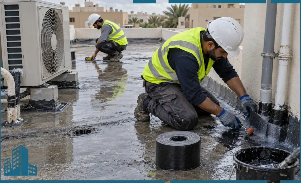 اطلب إصلاح تسرب مياه الأمطار من السطح بالباحة